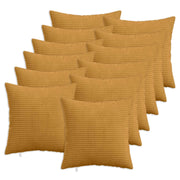 Federa 12 pcs HEERLEN Giallo 50 x 50 cm corduroy 910896