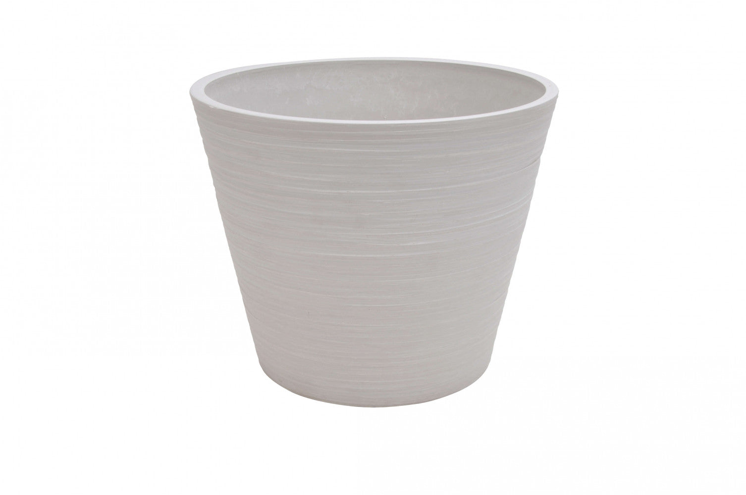 Vaso Piccolo Camelia Ø31x25,4 cm in Fibra sintetica Bianco