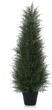 Pianta Artificiale di Cedro 90cm, Albero di Cedro Artificiale, Albero di Decorazione Bello per Esterno, UV-Resistente per Camera da Letto, Camera, Ufficio, Sala da Pranzo (1 Pacchetto)