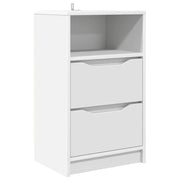 Comodino | Armadio da Notte | Mobiletto da notte con cassetto Bianco 40 x 30 x 467 cm Legno multistrato