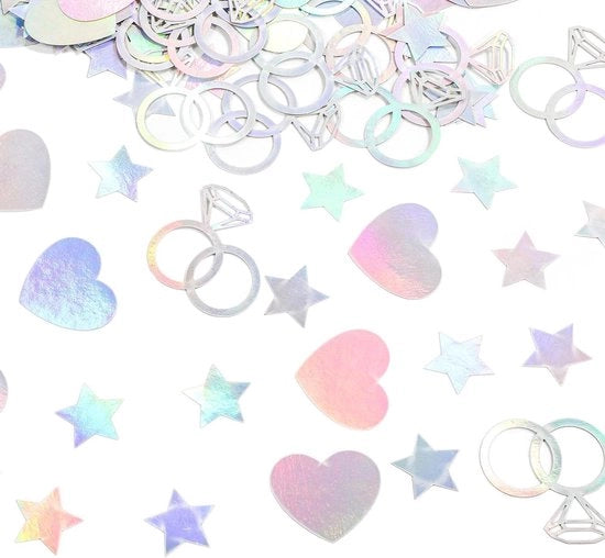 Decorazioni Confetti per Matrimonio - 200 pezzi - Stella di Diamante - Festa di Noleggio - Decorazioni per Festa di Matrimonio Brillanti