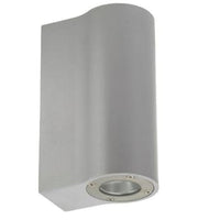 APPLIQUE LAMPADA DA PARETE A MURO GU10 LED PER INTERNO ESTERNO MODERNO FARETTO GRIGIO