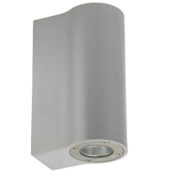 APPLIQUE LAMPADA DA PARETE A MURO GU10 LED PER INTERNO ESTERNO MODERNO FARETTO GRIGIO