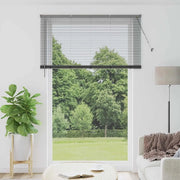 vidaXL Tenda per Finestra con tende Manuale Grigio scuro Alluminio