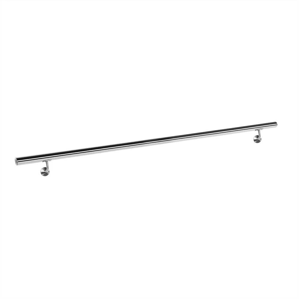 Kit corrimano a parete da 200 cm per scale acciaio raffinato 16_0000709