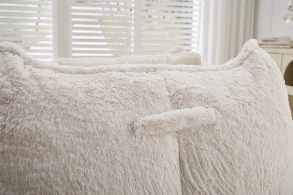 Divano a sacco gigante con cuscino ¨C Minimal ¨C beige 130x130x80