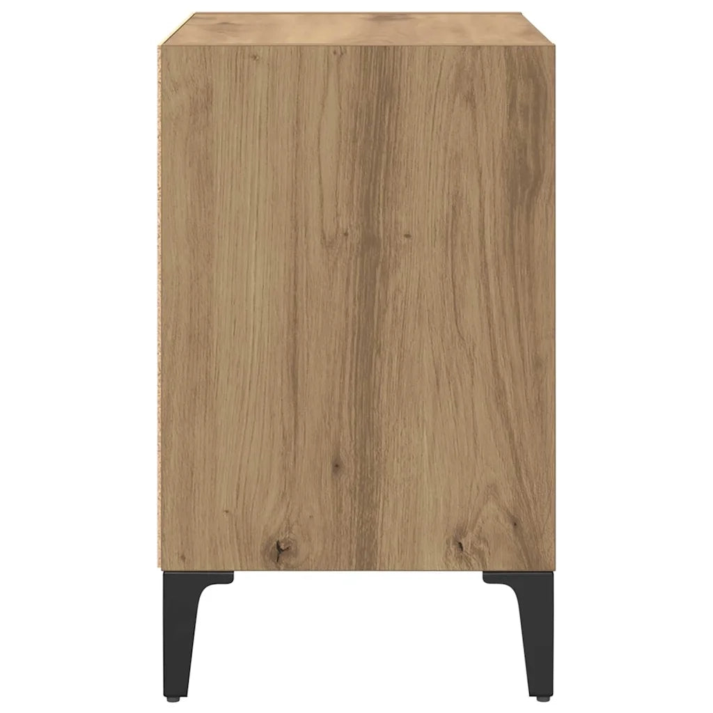 Armadio da Notte 2 pcs Rovere artigianale 40 x 30 x 50 cm 875101