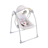 Altalena dondolo oscillante con Musica per Bambini 86x74x63 cm in Acciaio e Poliestere Baby Sweet