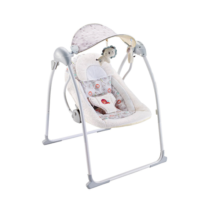 Altalena dondolo oscillante con Musica per Bambini 86x74x63 cm in Acciaio e Poliestere Baby Sweet