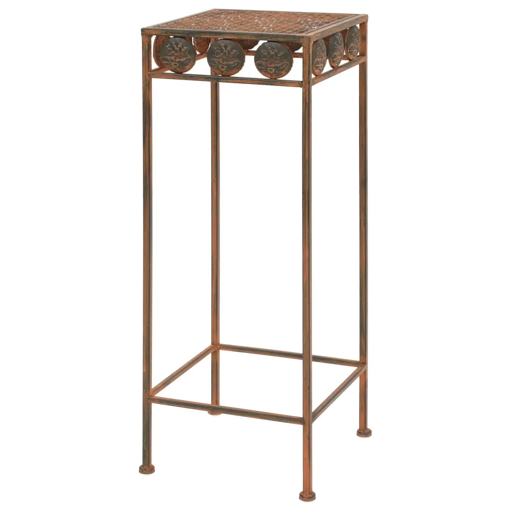Set Piedistalli per piante | Sostegno per piante 3 pz Vintage Metallo Effetto Ruggine