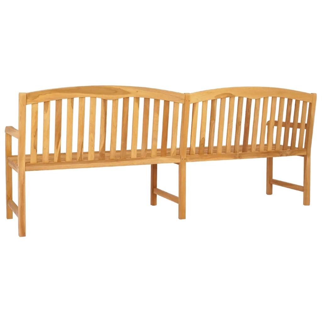 Panchina in legno intagliata a mano Naturale 228 x 60 x 90 cm
