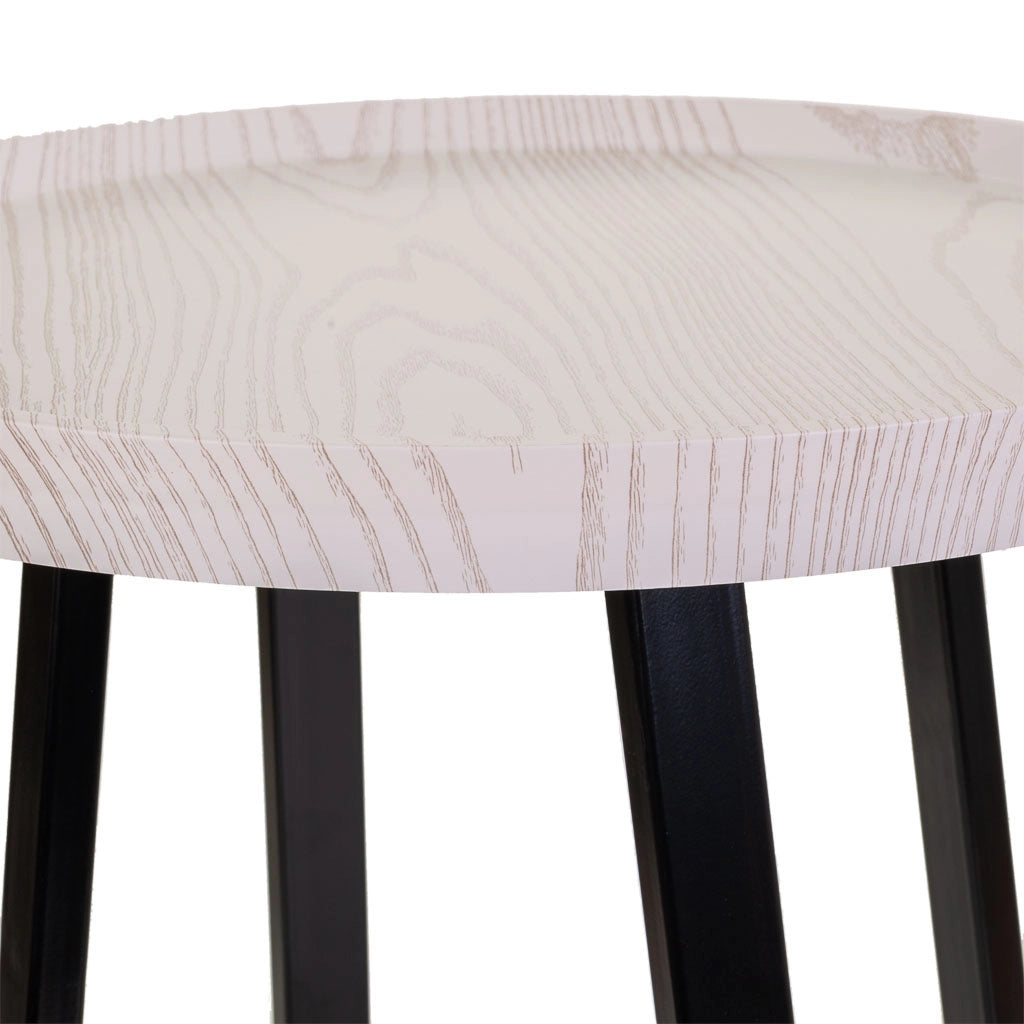 Tavolino in metallo nero d45x57h