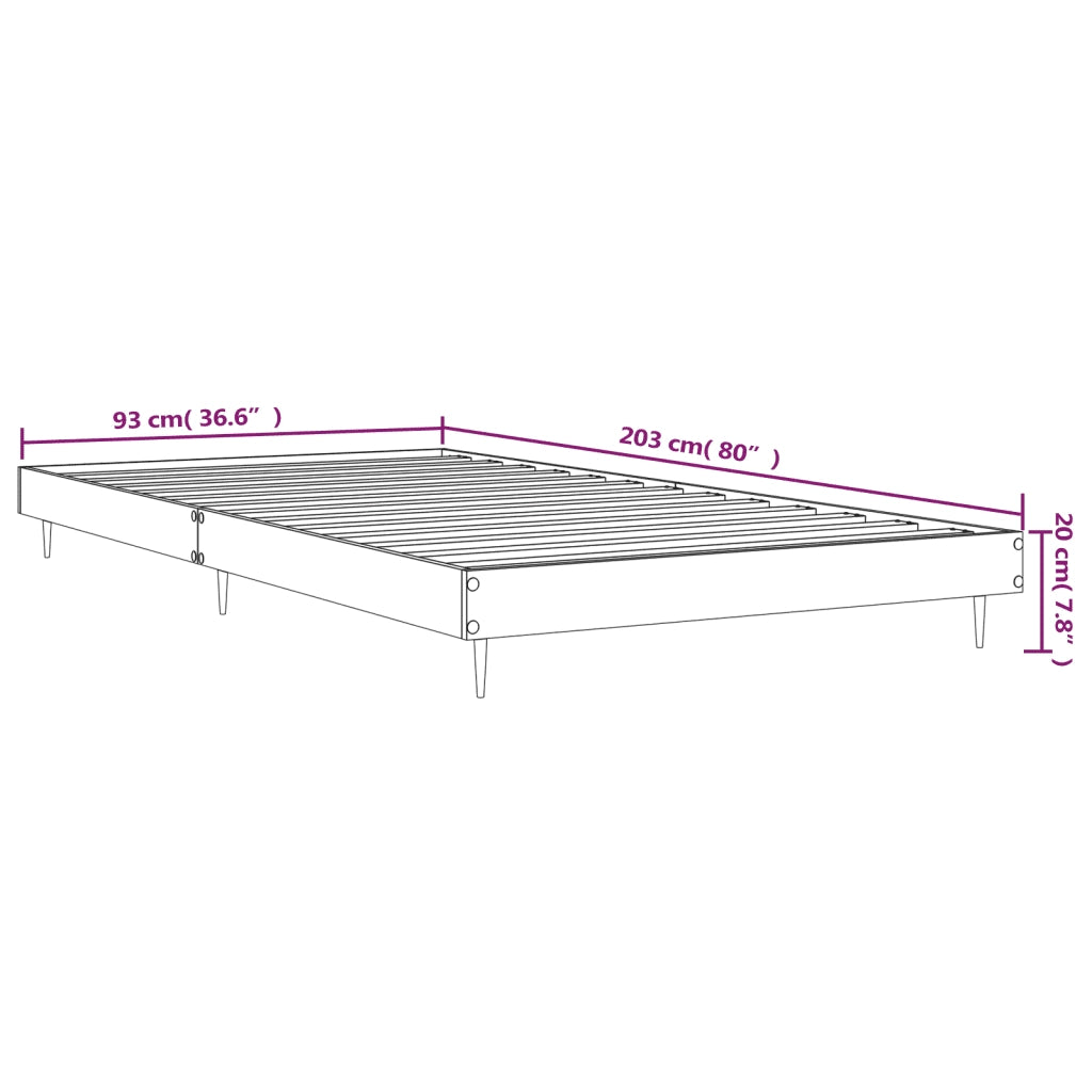 Giroletto Bianco Lucido 90x200 cm in Legno Multistrato 832271