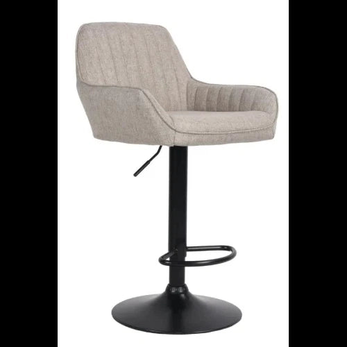 SGABELLO PERCY IN TESSUTO MARRONE CH. MELANGE DIM. 49X53X89.5-109.5CM
