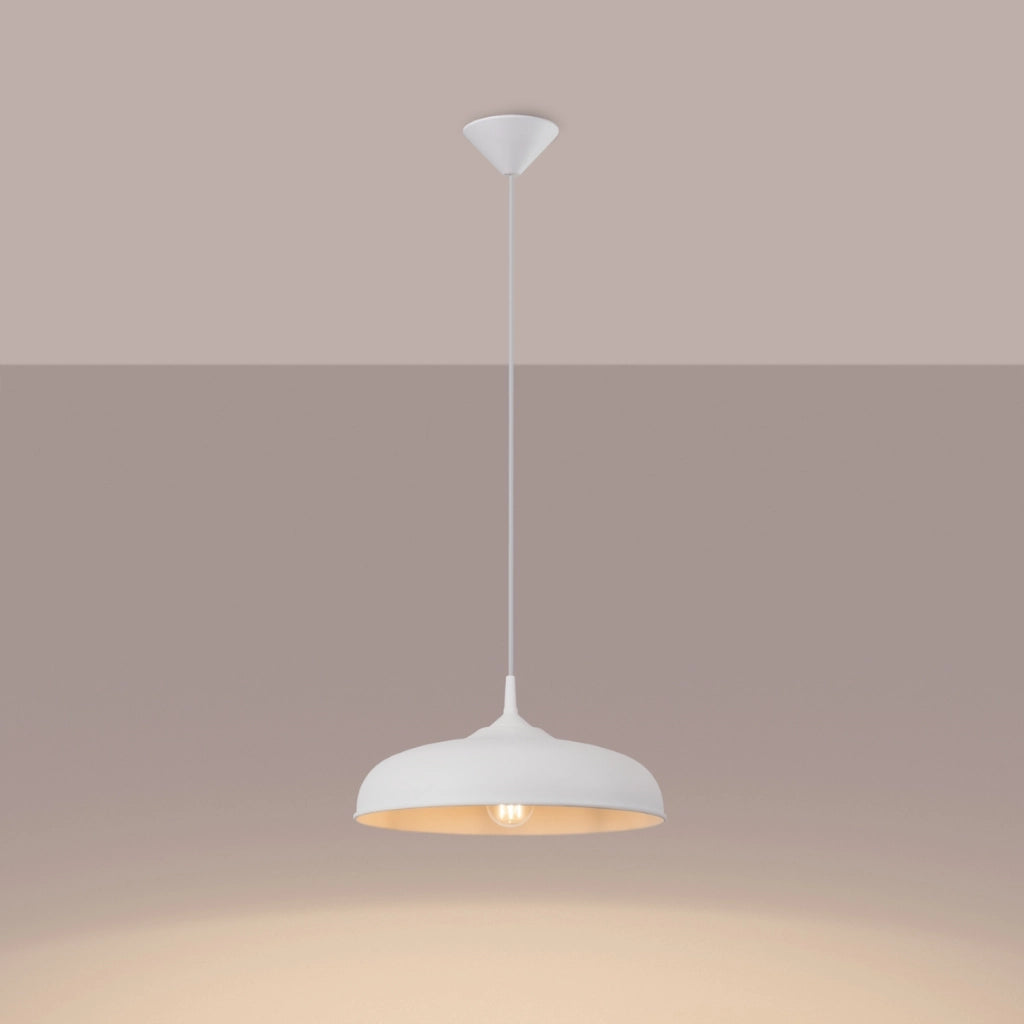 Lampada sospensione bianca ROSELA E27 15W Pure Lume