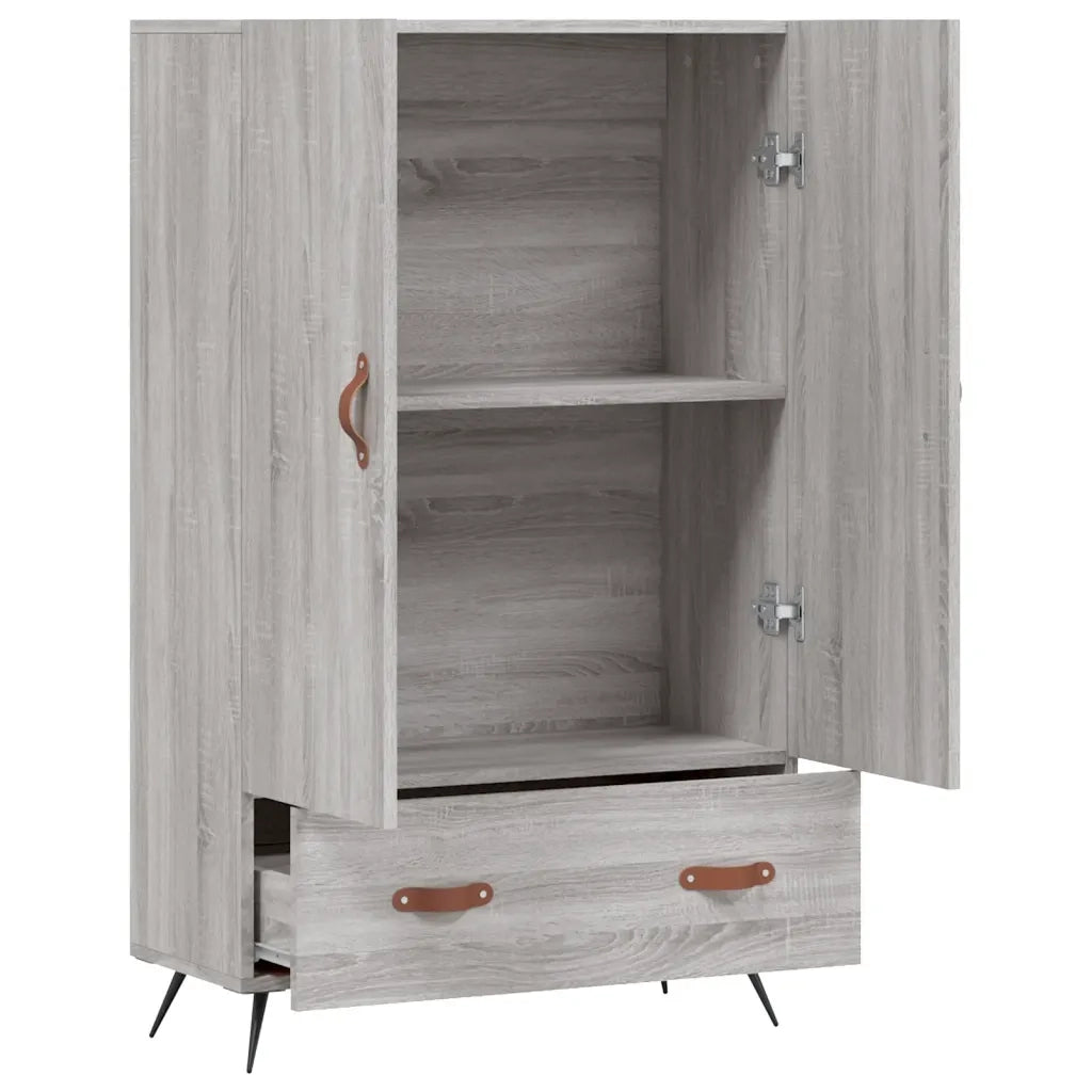 Credenza-Buffet-Armadio da cucina Grigio Sonoma 69,5x31x115 cm in Legno Multistrato 575554