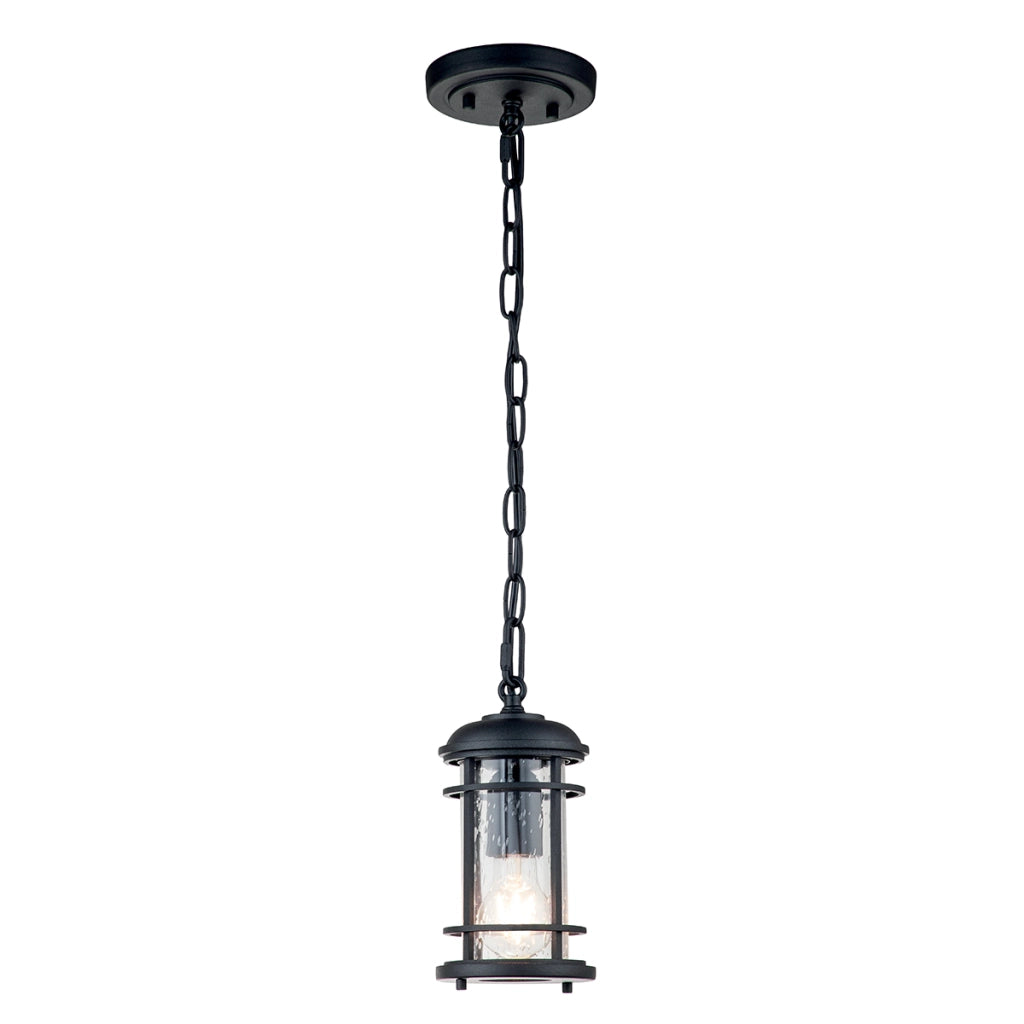 Lampada a sospensione esterna nera E27 60W Feiss Lighthouse