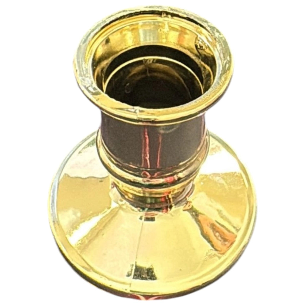 Portacandele in plastica oro