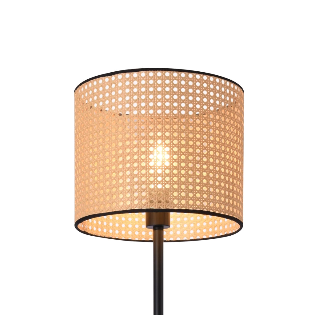 Lampada da terra lampadario 154 x 30 cm nero e beige 03_0007271