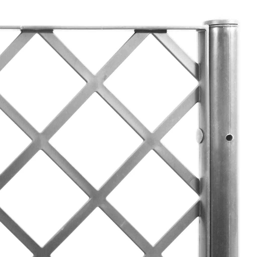 Fioriera Giardino con Traliccio Grigio Chiaro 160x160x140 cm PP 367882