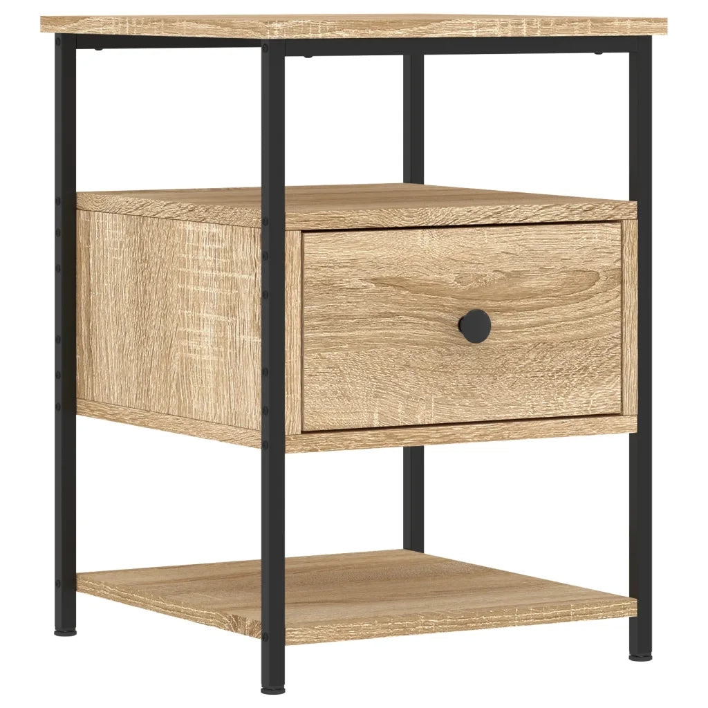 Comodini 2 pz Rovere Sonoma 40x42x56 cm in Legno Multistrato 826026