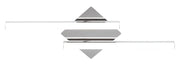 Plafoniera bagno LED 24W cromo Rabalux Antonia 5895