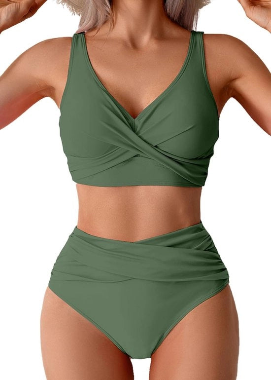 Set di bikini per donne alta stagione - Push-up triangolare - Costumi da bagno a due pezzi - Costumi da bagno sexy - Materiale respiroso - Design unico