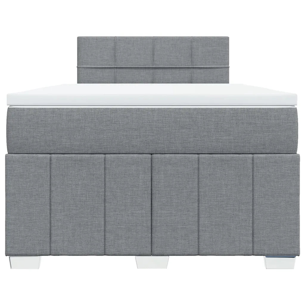 Giroletto a Molle con Materasso Grigio Chiaro 120x190cm Tessuto 3289307