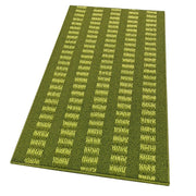 Tappeto Cucina Morbido 3D Assorbente Lavabile Antiscivolo Passatoia Bordata A Righe 50x75 Verde