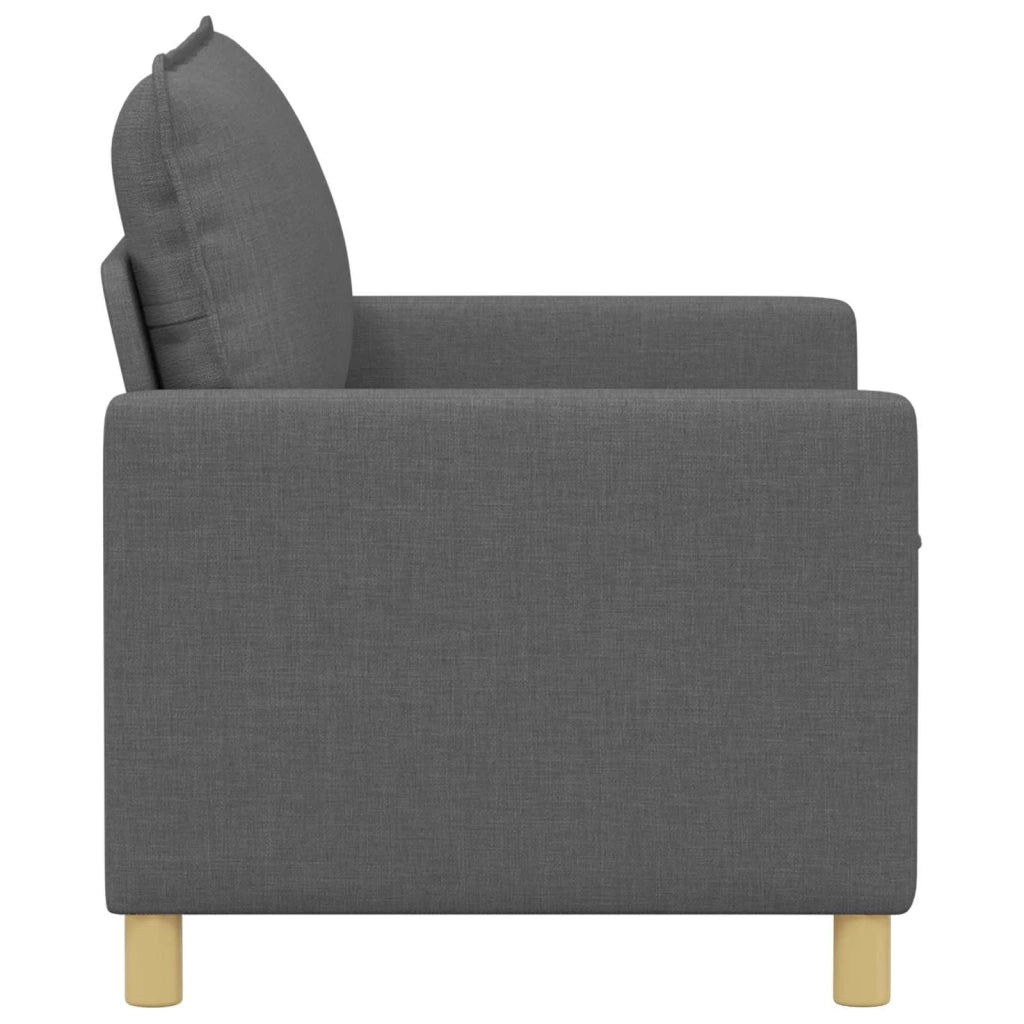 Divano Grigio Scuro 126 x 81 x 87,5 cm Tessuto