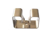 GANCIO APPENDISCOPA 1 POSTO ACCIAIO INOX SENZA BASE - 12 pezzi