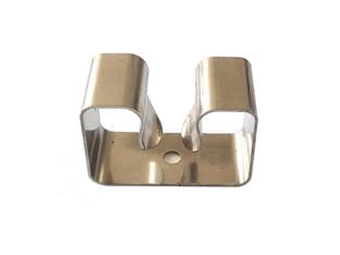 GANCIO APPENDISCOPA 1 POSTO ACCIAIO INOX SENZA BASE - 12 pezzi