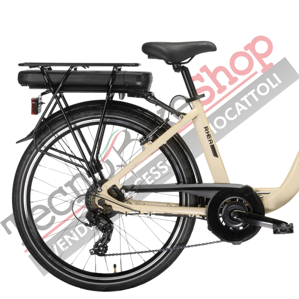 Bicicletta Elettrica A Pedalata Assistita MBM Rhea 26"-Beige
