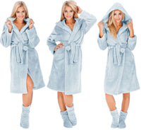 Accappatoio Da Donna Nancy + Calzini L.blue S/m