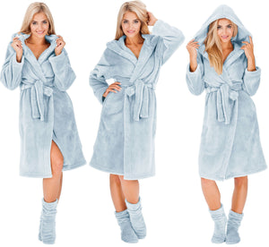 Accappatoio Da Donna Nancy + Calzini L.blue S/m