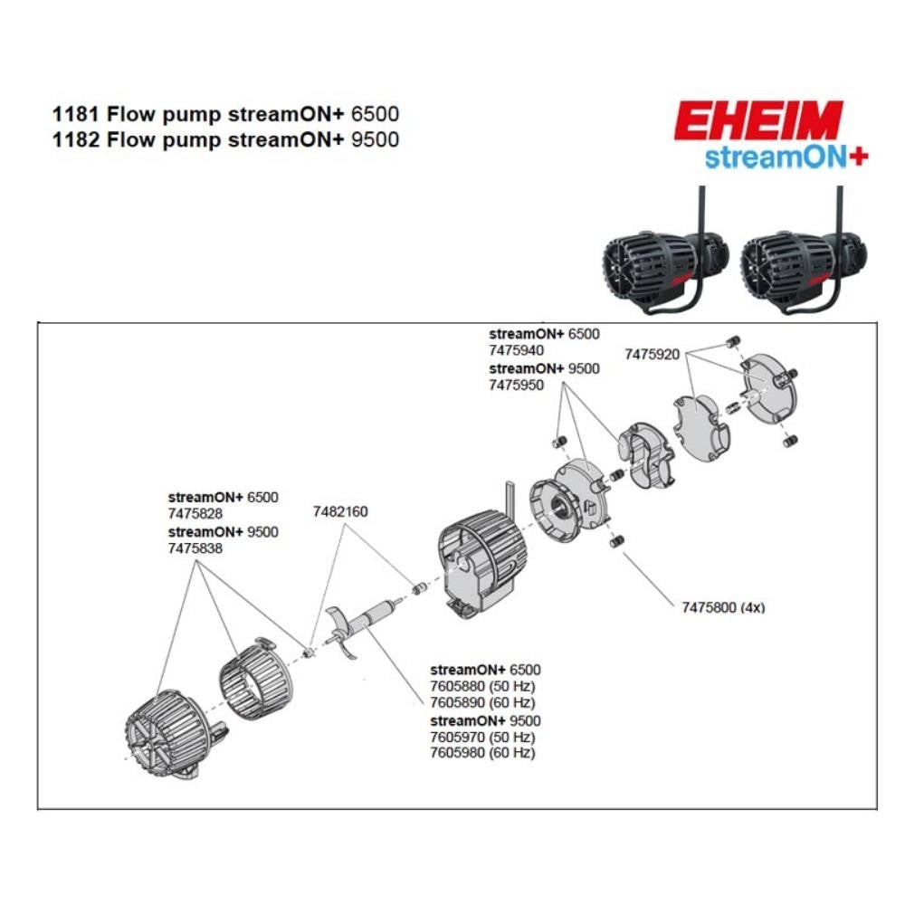 Eheim StreamON+ - Pompa di movimento con funzione 3D Modello: 6500