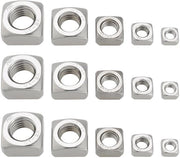 Kit di viti a quattro punte assortito - 50 pezzi 304 RVS - M5 M6 M8 M10 M12 - per apparecchiature civili, mobili, costruzione, apparecchiature elettriche