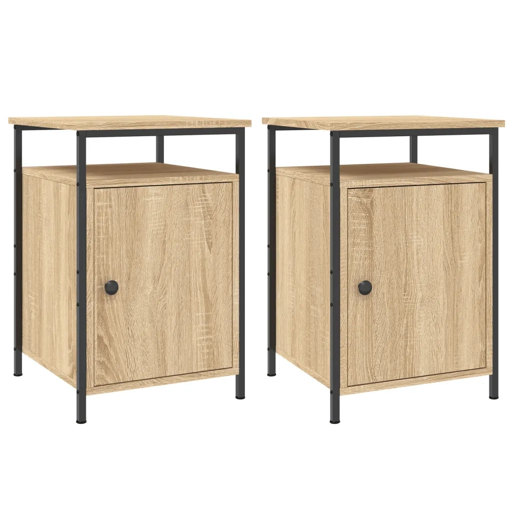 Comodini 2 pz Rovere Sonoma 40x42x60 cm in Legno Multistratocod mxl 102962