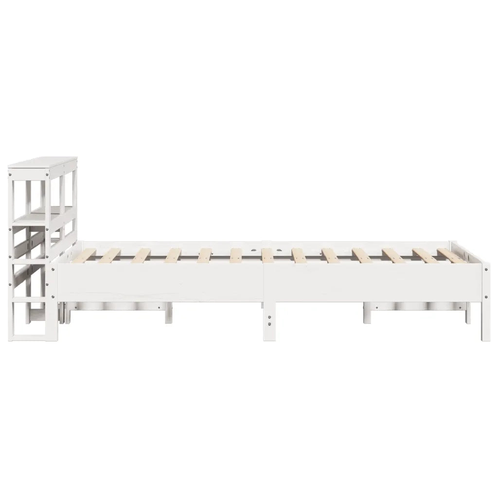 vidaXL Letto senza Materasso Bianco 75x190 in Legno Massello di Pino