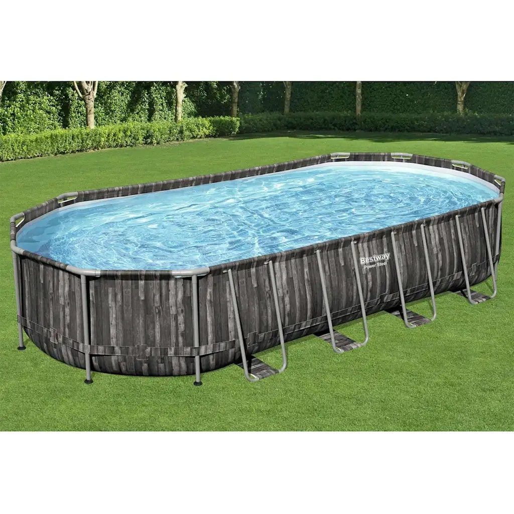 Bestway Set Piscina Ovale 7,32x3,66x1,22 m 3202689