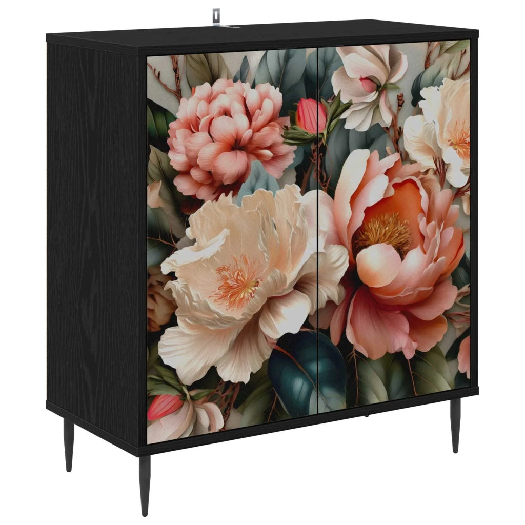 Credenza BORNE Rovere Nero 69 x 33 x 76 cm Legno ingegnerizzato 8006936