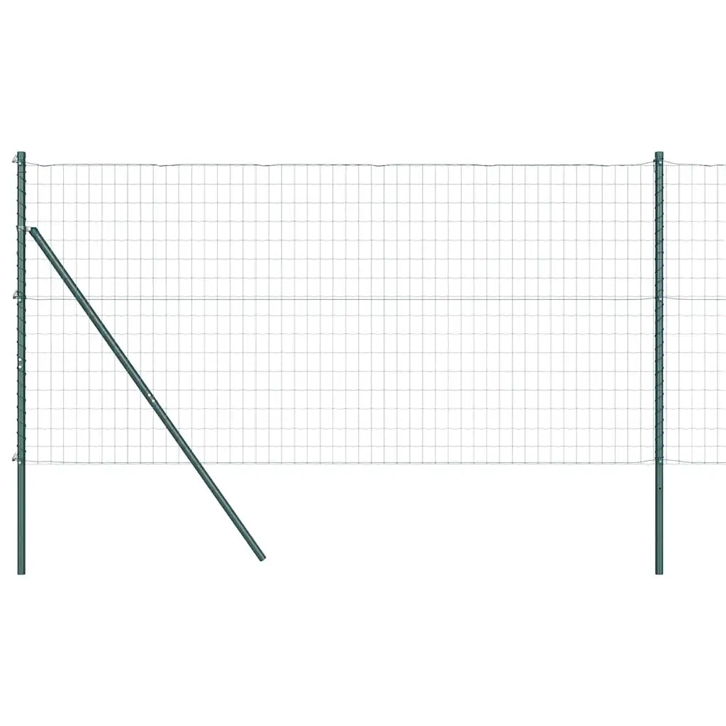 Recinzione con Posto Verde 1 x 25 m Acciaio e PVC