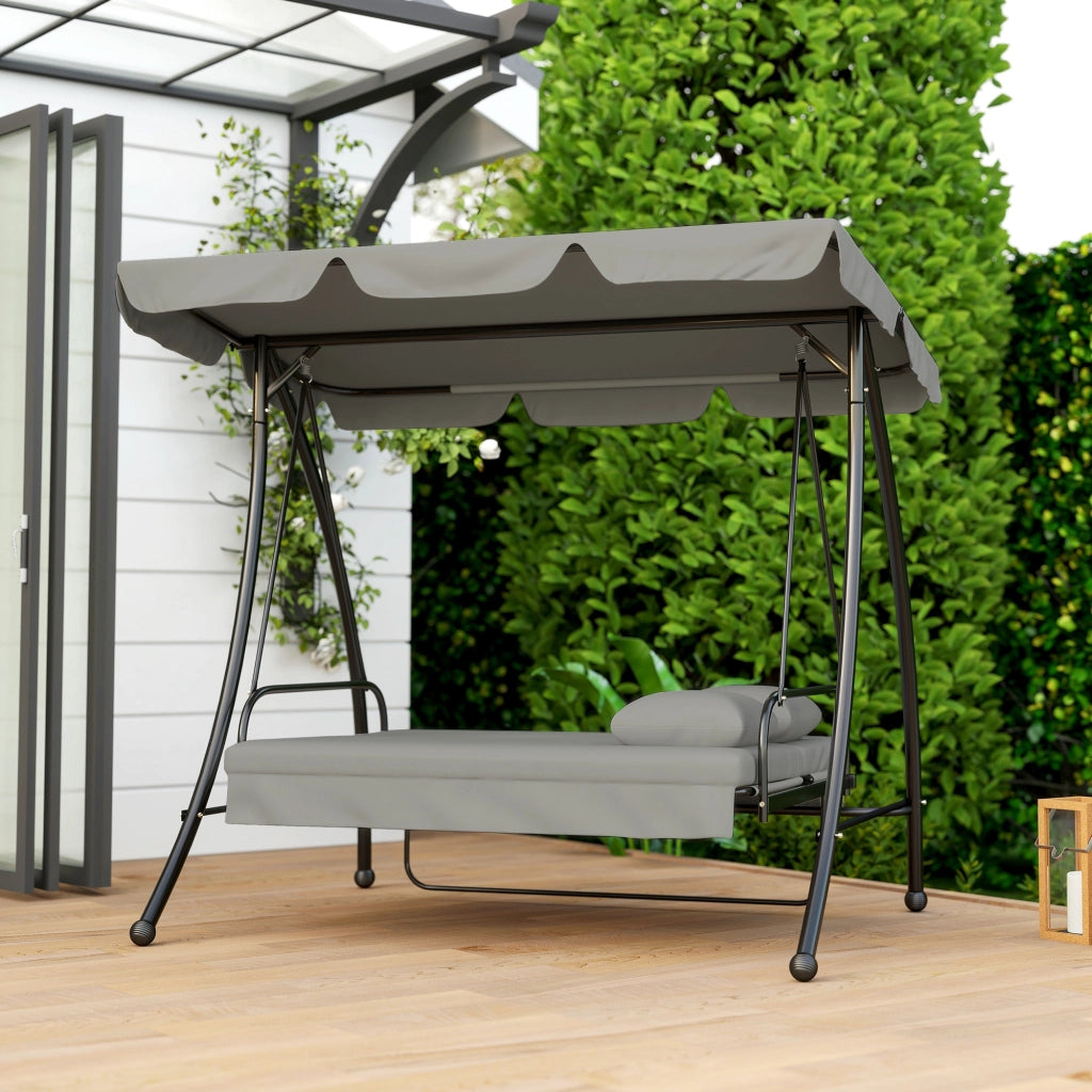 Amaca da giardino con baldacchino ¨C zephmum ¨C Grigio