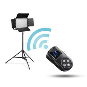 LED Niova 900 Plus DL con treppiede per lampada e 2 batterie NP-F