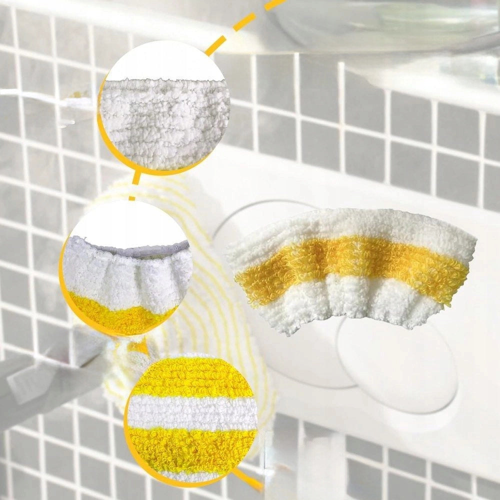 Set di Accessori per Pulizia compatibile con Kärcher SC1-SC5 – 14 Pezzi, Microfibra, Spazzole Nylon e Ottone
