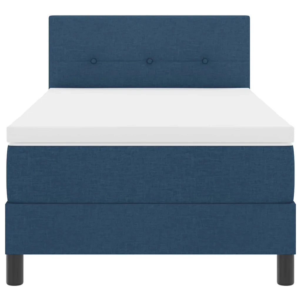 Letto a molle con cuscino con testiera Blu 80 x 200 cm Tessuto 3338649