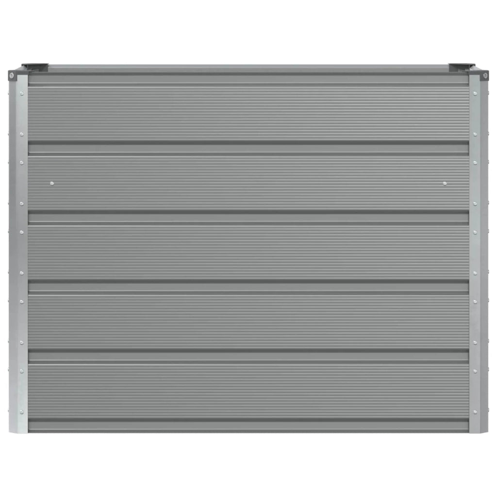 Fioriera moderna e versatile per interni/esterni 100 x 40 x 75 cm acciaio grigio chiaro 02_0059180