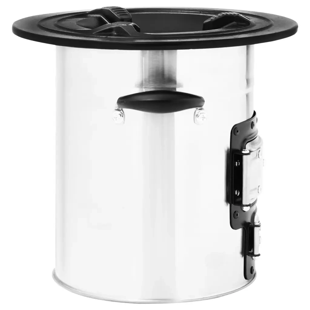 Stufa a Legna da Campeggio Argento 51,5x35x30,5 cm Acciaio Inox 319442