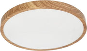 Lampada da soffitto LED 24 Watt con anello in legno - Impermeabile IP44 - 2400lm Bianco caldo - Adatto per bagno, cucina e soggiorno