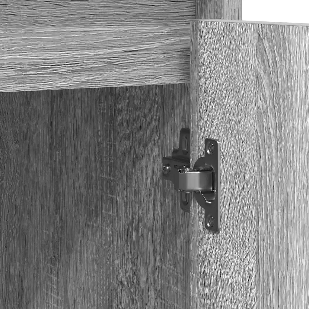 Credenza Grigio Sonoma 85x34x76 cm in Legno Multistrato 861630